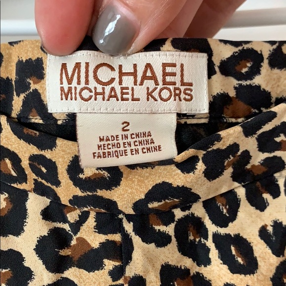 Michael Kors Cheetah Print Skirt, Size 2 - Picture 2 of 6